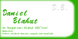 daniel blahut business card